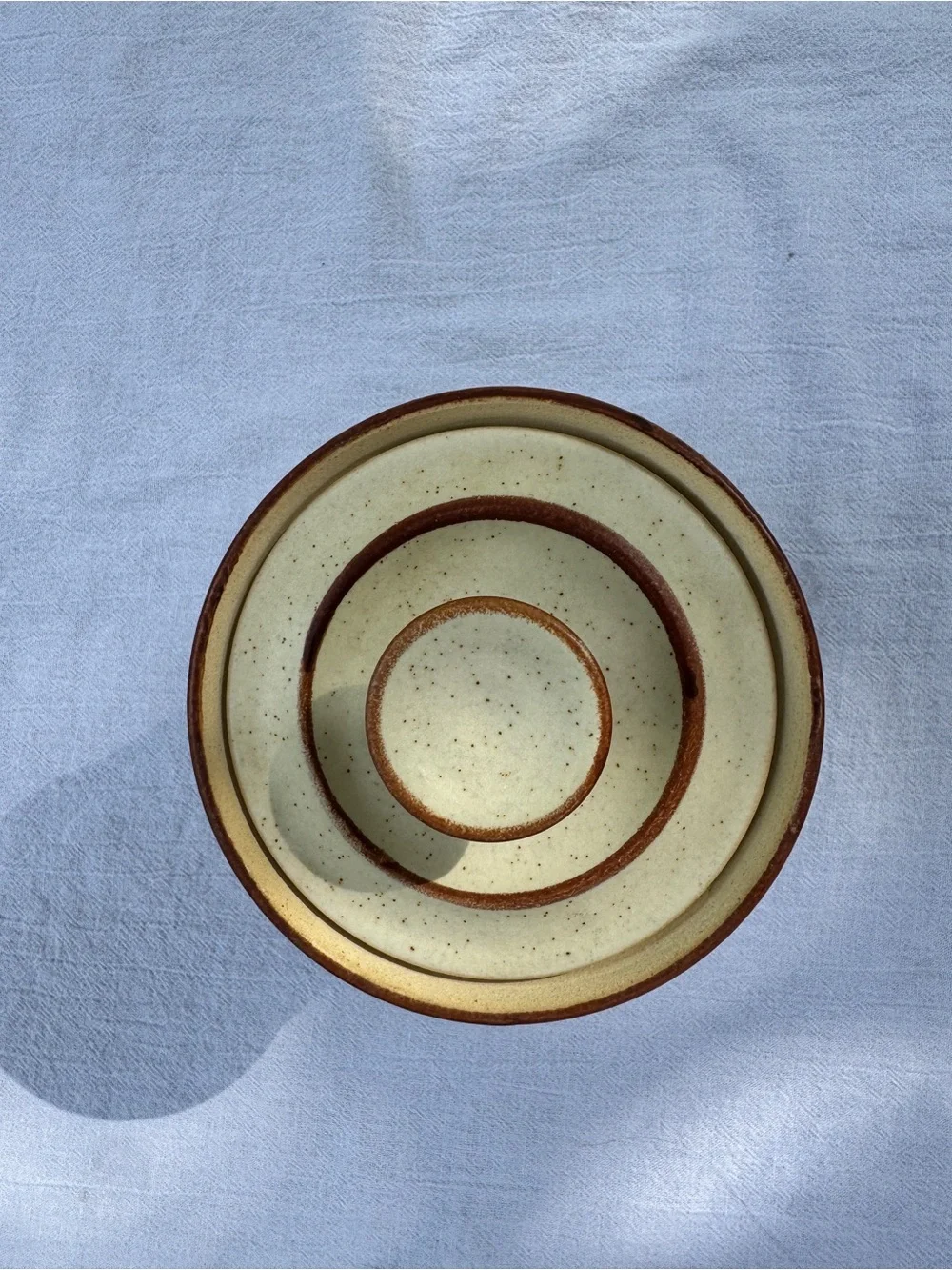 Bennett Welsh Signed Studio Pottery Stoneware Canister Set Wheat Pattern